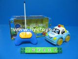 2CH Remote Control Cartoon Police Vehicle Car Toy (794505)