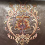 Embroidered PVC Leather for Chair and Sofa (LD-XH16)