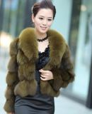 Popular Design Medium Sleeve Fox Fur Coats