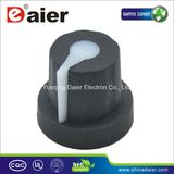 Potentiometer AMP 6mm Black Rubber Knob