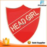 Classic Style School Uniform Red Color Head Girl Shield Badges