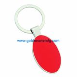 Promotion Cheap Blank Oval Shape Metal Key Chain (MK1143)