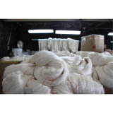 Raw White Polyester or Viscose Embroidery Thread Hank Yarn