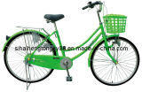 Green City Bicycle with Front Plastic Basket (SH-CB126)