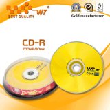Blank CD-R 52X/700MB/80min, Raw Material, Silvering
