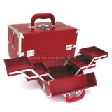 Fashion Carry Train Makeup Case with 4 Trays (HB-1202)