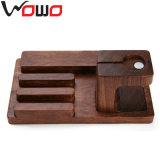 Multi-Functional Wooden Phone Holder, Phone Stand, Charging Stand for Apple Watch for iPhone
