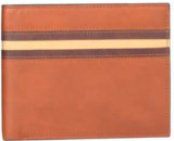 Men's Leather Wallets Compact Center Flip Bifold Wallet