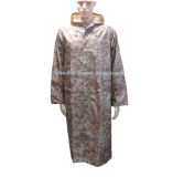 Waterproof Long Army Raincoat in Desert Digital Camouflage