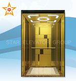 Passenger Elevator with Golden Etching Stainless Steel Finish