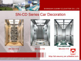 Passenger Elevator Car with Hairline Etching Middle Panel (SN-CD-113)