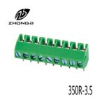 China Factory PCB Screw Terminal Block Connector (350R Pitch 3.5mm)