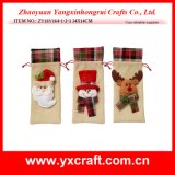 Christmas Decoration (ZY16Y164-1-2-3 34X14CM) Vigorous Christmas Wine Bag