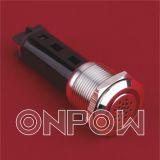 Onpow Metal Flash Buzzer (LAS1-AGQ-M/R/12V, 19mm, CE, UL, RoHS)