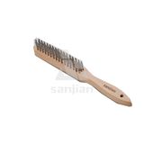 The Newest Germany Style Steel Wire Brush with Wooden Handle, Brush Steel Wire Brush Brass Wire Brush (SJIE3012)