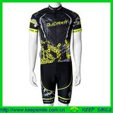 Custom Sublimation Printing Neon Yellow Color Cycling Wear