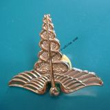 Brass Wing Shape Police Badge