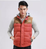 Men's Cotton Vest, Polyester Shell, Fashion Winter Vest, Casual Clothes, Colour Matching Clothing