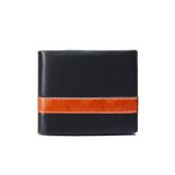 Contrast Color Handmade PU Leather Wallet (MBNO038046)