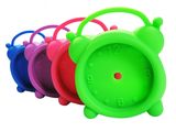 Promotional Logo Printed Candy Color Silicone Desk Alarm Clock