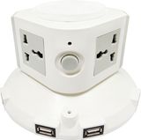 New Design One Layer Vertical Socket with 5 USB Charger