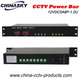 8 Outlet CCTV Rackmount Power Bar Distribution 12V 5A (12VDC5A8P-1.2U)
