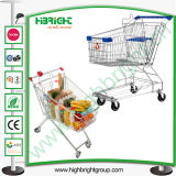 Asian Style Zinc Galvanized Shopping Cart