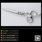 Offset Handle Japanese Steel Hair Cutting Scissors (YC-60)