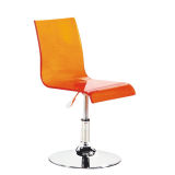 Modern Adjustable Orange Acrylic Bar Chair Bar Stool (FS-7022)