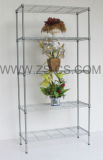 Chrome Metal Outdoor Plant Shelves for Home and Garden (CJ7535180A4C)
