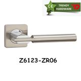 Zamak Interior Wooden Door Lever Handle Galvanized