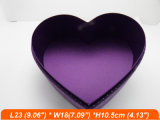 Large Purple Color Heart Paper Packaging Box