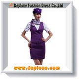 Latest Airline Stewardess Uniforms (AU401)