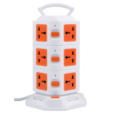 220V 10A Electric Extension Sockets/Tower 12layer Power Socket/Universal Switch Socket Outlet