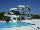 Curve Commercial Grade Water Slide with Water Pool