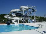 Curve Commercial Grade Water Slide with Water Pool