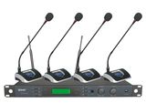 IR Synchronization UHF Wireless Meeting Microphone, 4 Transmitter Use in Same Time Without Interference