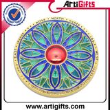 Metal Souvenir Coin with Colorful Transparent Soft Enamel