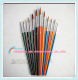 Colorful Goat Hair Artist Round Painting Brushes