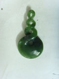 Green Jade Maori Style Necklace Pendant (jade jewelry) 