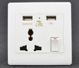Universal Plug Switch Socket with USB Charger