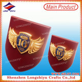 3D Metal Gold Emblem Awards Wooden Shield Plaque Lzy-P009