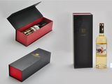 Logo Stamping UV Coating Rigid Cardboard One Bottle Wine Box