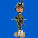 Polyresin Amy/Soldier Bobblehead Doll