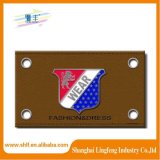 Printing Metal Logo Leather Label