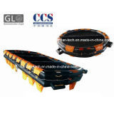 Black Lifesaving Rubber Solas Inflatable Boat for 6p Approved by CCS (K6)