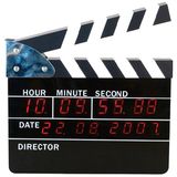 Clapboard LED Clock (A00AL017)