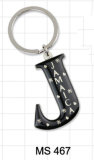 Zinc Alloy Epoxy Letter Key Chain for Promotion Gift (MS467)