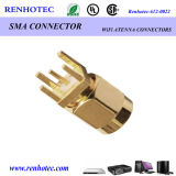 Gold Plated SMA PCB Mount Straight HDMI Crimp Connector