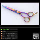 Rainbow Colored Hair Dressing Scissors (106-55PB)
